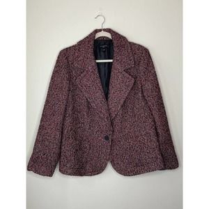 Talbots Pink Tweed Blazer 14W